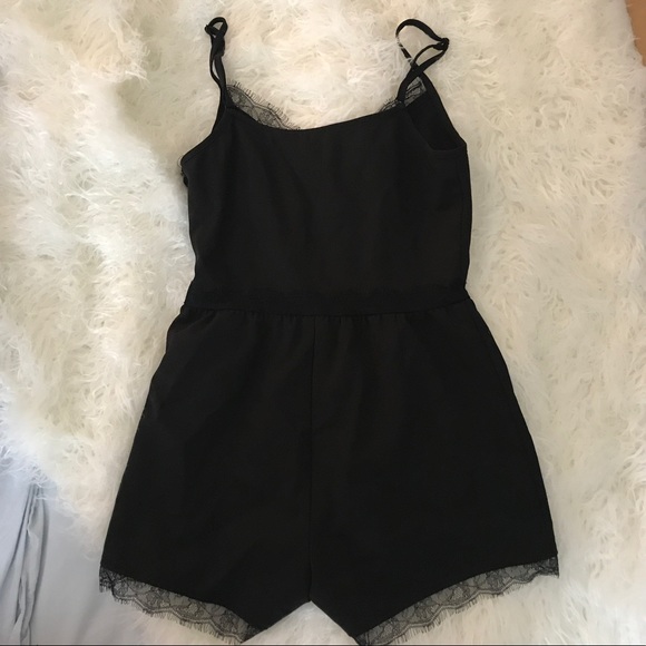 Black Tobi Romper Lace - Picture 2 of 3